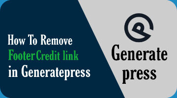 Footer-credit-link-remove-kaise-kare