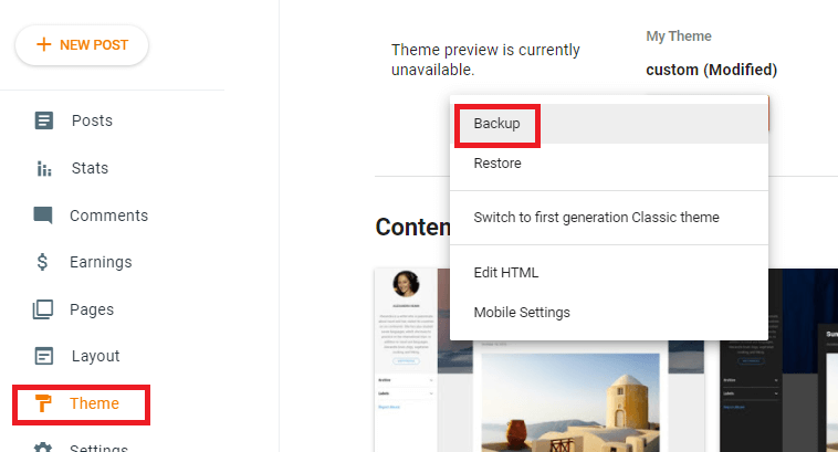 Blogger Wordpress Customise Theme ka Backup kaise ले 2 blogger-theme-ka-backup-download-kaise-kare