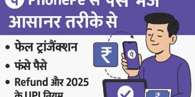 PhonePe से पैसे भेजें आसान तरीके से – फेल ट्रांजैक्शन, फंसे पैसे, Refund और 2025 के UPI नियम